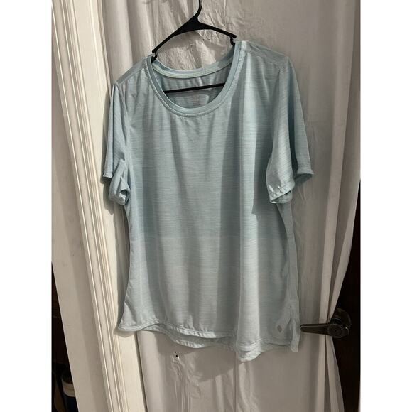 Rise By Lularoe Blue Ombré Activewear Tee Sz Xl - Picture 1 of 4